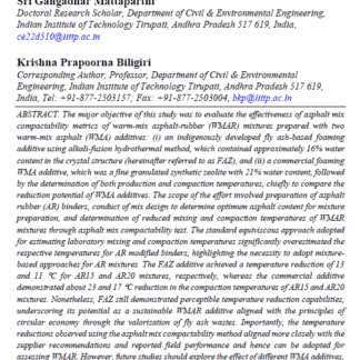 Warm-Mix Asphalt-Rubber Compactability Metrics: Optimization of Production and Compaction Temperatures