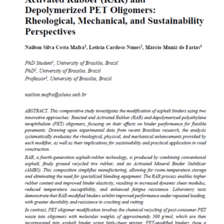 Comparative Performance of Asphalt Binder Modification Using Reacted and Activated Rubber (RAR) and Depolymerized PET Oligomers: Rheological, Mechanical, and Sustainability Perspectives